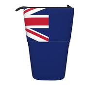 Astuccio per matite espandibile con bandiera delle Isole Cayman, tessuto Oxford multi-design, altezza regolabile, borsa cosmetica multiuso