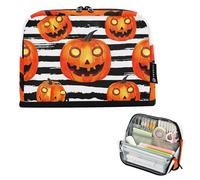 Astuccio per matite Evil Jack Lanterna Zucche Halloween Matite Pouch Zipper Astuccio Grande Aula Penna Bag Ragazzi Animale Arte Bambini Cancelleria Rientro a Scuola Forniture
