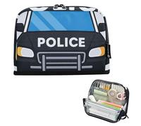 Astuccio per matite, grande capacità, leggero, per ragazzi e adolescenti, da viaggio, polizia, autobus, cartoni animati