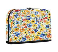 Astuccio per matite, grande capacità, per trucchi, carino, per uomo, scuola, fiori impressionisti colorati
