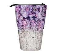 Astuccio per matite, grazioso astuccio in piedi, astuccio retrattile, borsa organizer per cancelleria lavanda, Nero , Taglia unica, Ewfffd