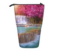 Astuccio per matite in piedi foresta rosa c ata da sogno, simpatico astuccio per penna, astuccio telescopico per cancelleria, trousse per cosmetici per ufficio da donna