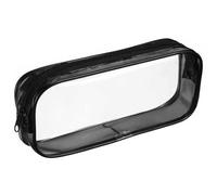 Astuccio per matite in PVC traslucido, grande capacità con cerniera liscia e resistente per una chiara visibilità, organizer per liquidi da