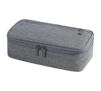 Astuccio per matite in tinta unita Astuccio per penne di grande capacità Borsa semplice per scuola Forniture per ufficio per studenti Custodia in tinta unita Grande capacità, Grigio