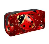 Astuccio per matite, Lady Beetle D, con cerniera, impermeabile, per ufficio, cancelleria per adolescenti, ragazze, adulti, studenti, Multicolore, Taglia unica, Astuccio