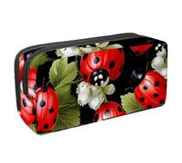 Astuccio per matite, Lady Beetle E, con cerniera, impermeabile, per ufficio, cancelleria per adolescenti, ragazze, adulti, studenti, Multicolore, Taglia unica, Astuccio