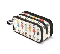 Astuccio per matite per bambini, grande capacità, per ragazzi e ragazze, astuccio a 3 scomparti, per studenti, cancelleria, organizer per pennarelli, per scuola, ufficio, lavoro, Sfilata di Moda,