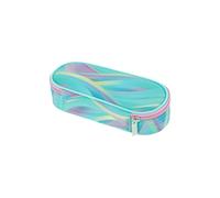 Astuccio per matite per la scuola custodia per cosmetici Herlitz Minty Love - Camera singola con flip organizzatore, senza accessori, menta pastello (21,5 x 9 x 6 cm)