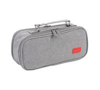 Astuccio per matite per scuola superiore, grande, portatile, organizer per spazi di lavoro per pareti esterne a scuola, scrivania, ceramica, dormitorio, trucco, casa, studio, viaggi, grigio, Refer to