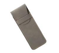 Astuccio per matite per studenti, semplice scatola organizer retrò per organizzare forniture scolastiche per penne in pelle, Colore grigio