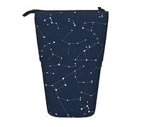 Astuccio per matite, simpatico astuccio per matite in piedi, astuccio portamatite retrattile, borsa organizer per cancelleria che si illumina al buio