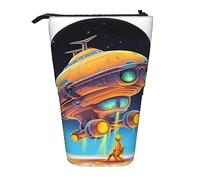 Astuccio per matite telescopico astuccio durevole astronave in piedi per astuccio per cancelleria per ufficio portamatite astuccio per matite pop-up stand-up astuccio per matita per lavoro vacanza r