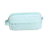 Astuccio per penne | Astuccio per forniture a due scomparti con maniglia per il trasporto, contenitori Oxford con maniglia per il trasporto, per ragazzi e donne, uomini, scuola universitaria