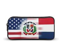 Astuccio per penne con bandiera della Repubblica Dominicana degli Stati Uniti, ad alta capacità, astuccio per cancelleria, trucchi, cosmetici, organizer per uomini e donne, Stile:, 22*12*5cm, MHXYZHW
