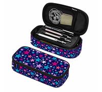 Astuccio per penne con stelle abbozzate colorate Stelle intrecciate Organizer per stelle a cinque punte Scatola per cancelleria Astuccio per matite per trucco Forniture per ufficio per adulti Studen