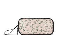 Astuccio per penne di grande capacità, da donna, materiale scolastico, per ragazze adolescenti, elementari, con cerniera, floreale, narciso, dalia, gladiolo