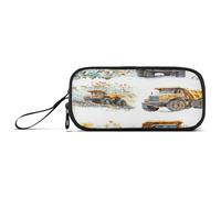 Astuccio per penne di grande capacità per ragazzi con cerniera ufficio con cerniera camion costruzione cartone animato auto mineraria