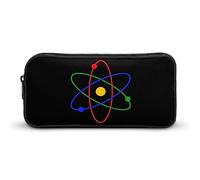 Astuccio per penne e matite, ad alta capacità, con logo della scienza atomica, astuccio per cancelleria, organizer per cosmetici, per uomini e donne, Stile:, 22*12*5cm, MHXYZHW
