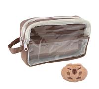 Astuccio per penne estetico con animali dei cartoni animati, grande capacità, grazioso con adesivo a forma di capibara in stile cartone animato, grande capacità, per la scuola, Set da 2 pezzi