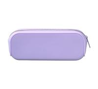 Astuccio per penne in silicone, astuccio colorato impermeabile per matite con cerniera Astuccio per matite leggero e portatile Astuccio carino per ufficio, adulti, donne e uomini Viola