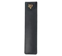 Astuccio per Penne Pelle, Porta Penna Vintage con Bottone a Pressione, Portapenne per Uomo, Donna, Lavoro, Ufficio