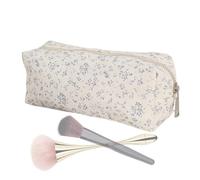 Astuccio per pennelli da trucco, borsa per pennelli da trucco, borsa portaoggetti in tela, organizer per trucchi, borsa da viaggio floreale per donne e ragazze, A, Refer to description, Unisex