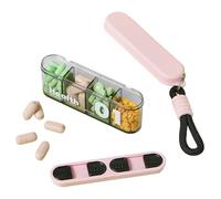 Astuccio per pillole Compresse Medicinali Rimedio Compresse Medicinali | Portapillole giornaliero da viaggio Per Viaggio Lavoro Campeggio Casa E Uso Giornaliero