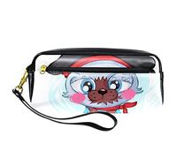 Astuccio per ragazzi e ragazze con cerniera, simpatico gatto dei cartoni animati, piccolo pirata, astuccio per matite da scrivania, organizer per cancelleria per scuola, lavoro, ufficio, Multicolore