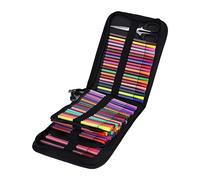 Astuccio per schizzi astuccio per matite e pennarelli astuccio per matite astuccio arrotolabile cinturino elastico pieghevole con più scomparti per set di Porte-crayons