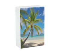 Astuccio per sigarette di palma tropicale custodia elegante leggera per il fumo impermeabile sigaretta dispenser sigarette accessori per campeggio all'aperto escursionismo