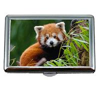 Astuccio per sigarette, set Custodia per biglietti da visita Little panda Business Card (acciaio inossidabile)