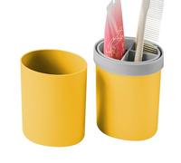 Astuccio per Spazzolino da Viaggio - Portatile Impermeabile - Contenitore per Dentifricio e Spazzolino - Per Famiglia Casa Viaggio Campeggio Gita Palestra Hotel Escursionismo Con Zaino Scuola