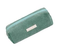 Astuccio per studenti, astuccio in velluto a coste, grazioso astuccio per matite, trousse per trucchi in velluto a coste, per donne e ragazze, borsa per il trucco, grande capacità, per cancelleria e