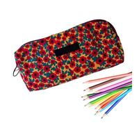 Astuccio per trucco a di fiore, astuccio per cosmetici, astuccio per matite, astuccio con cerniera, borsa per trucco, borsa da bagno, astuccio per le donne e le ragazze, Oh, 説明を参照してください, Vedi
