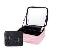 Astuccio Per Trucco, Astuccio Per Trucco in Pelle 3 Colori 4.33 Po Astuccio Per Trucco | Borsa Organizzatore Da Viaggio Illuminata a LED Da 2000 Mah | Organizzatore Di Astuccio Per Il Trucco, 1 pz