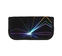 Astuccio piccolo con luce laser, astuccio per matite estetico, astuccio per matite o penne da ufficio, Nero , Taglia unica, Organizer per borse