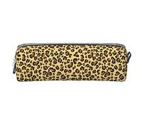 Astuccio piccolo in pelle di animale con stampa leopardata ghepardo Astuccio semplice per penna Scatola da trasporto per adulti con cerniera liscia Durevole Leggero per organizer da ufficio Borsa port
