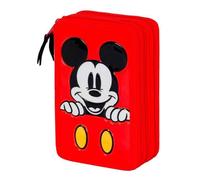 Disney: Karactermania - Mickey - Astuccio Matite Triplo Red -