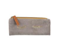 Astuccio, pochette con cerniera in velluto, sleepy eye. Arte&Bene