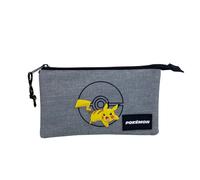 Astuccio Pokemon Pikachu Triplo Poliestere Interno Personalizzato