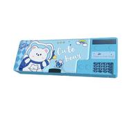 Astuccio pop up - Astuccio con calcolatrice | Astuccio pop out | Cool Pencil Case | Pop Up multifunzione | Portapenne Organizer | Astuccio scolastico | Forniture scolastiche pop up, Orsacchiotto,