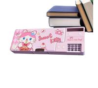 Astuccio pop up, multifunzione, organizer per articoli scolastici con calcolatrice, spazioso portamatite per bambini, adolescenti, studenti, bambini, da scrivania per studiare e scrivere