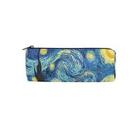 Astuccio porta matite con immagine di Van Gogh con notte stellata, per studenti, ufficio, università, scuola media, per trucchi e cosmetici