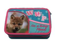 ASTUCCIO PORTA PENNE 3 ZIP CERNIERE WWF PANINI COLLEZIONE PORTAPASTELLI SCUOLA