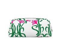 Astuccio porta penne a sfera con cerniera per scuola con fiore di loto Namaste, custodia per penne a sfera e matite per studenti, Argento, Taglia unica, Astuccio per trucchi