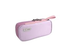 Astuccio portamatite a tre strati, portatile, grande capacità, di alto valore, astuccio per matite, rosa, 22*9.5*6cm, alla moda
