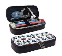 Astuccio portamatite, astuccio in pelle di grande capacità, carino cartone animato panda borsa per il trucco per donne e uomini, Carino Trucks, Taglia unica
