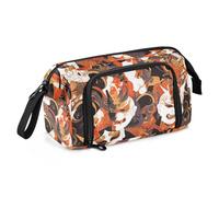 Astuccio portamatite con maschere giapponesi horror, grande capacità, leggero, con supporto verticale, per ragazze adolescenti elementari