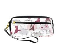 Astuccio portamatite, con scritta "Lady in a Dress", astuccio portapenne in pelle PU con cerniera, per ragazzi e ragazze, per scuola e ufficio