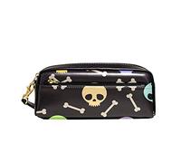 Astuccio Portamatite Cute Halloween Skull And Bones Scatola Di Cancelleria Aesthetic Astuccio Portapenne Grande Capacità Borsa Per Matite Per Scuola Università Ufficio